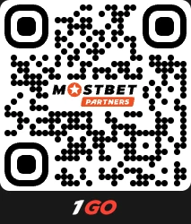 QR-код партнёрской программы 1GO Casino для перехода в кабинет партнёра