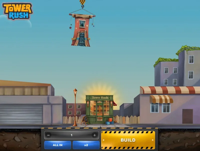 Игра Tower Rush в 1win — строительство башни с растущими множителями
